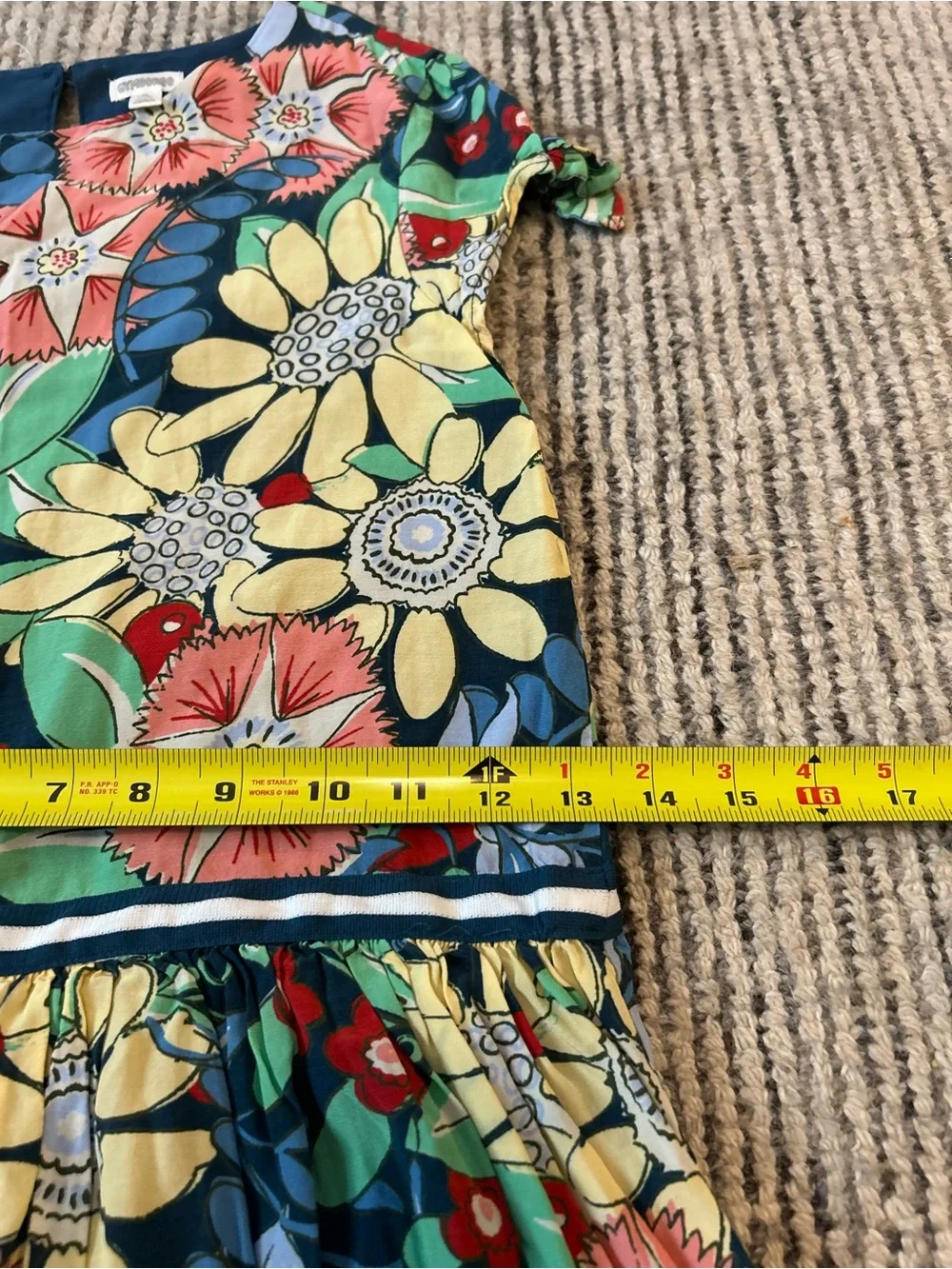 Gymboree Dress Colorful Floral Garden Party Girls' Dress Size M 7-8